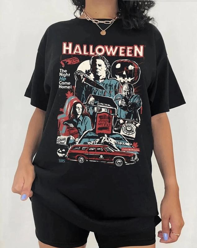 Vintage Michael Myers Halloween tshirt, Michael Myers Halloween The Night He Came Home T-shirt, Horror Movies Shirt...