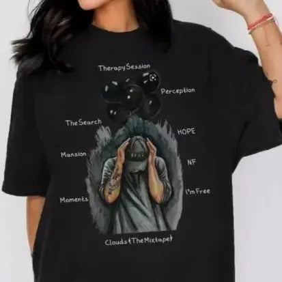 Vintage NF Rapper T-Shirt,  Hope Album Shirt , Vintage 90s tour unisex tee, Rock band shirt, Trendy shirt, Sweatshirt Hoodie