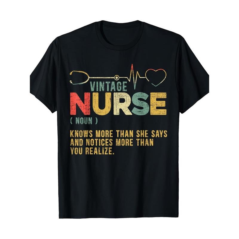 Vintage Nurse Definition Hospital Medical Registered Nursing T-Shirt 100% Cotton Made in USA Hoodie, Sweatshirt
