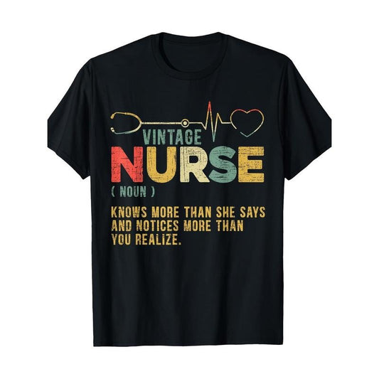 Vintage Nurse Definition Hospital Medical Registered Nursing T-Shirt 100% Cotton Made in USA Hoodie, Sweatshirt