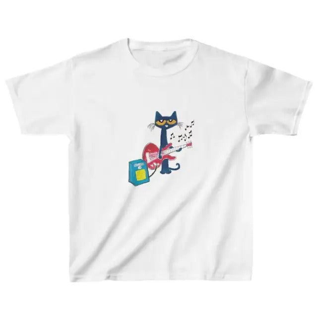 Vintage Pete the Cat Playing Guitar Tee, Y2K clothingTee, 2000s clothes, Graphic Shirt, Coquette, Menswear Womenswear Top...
