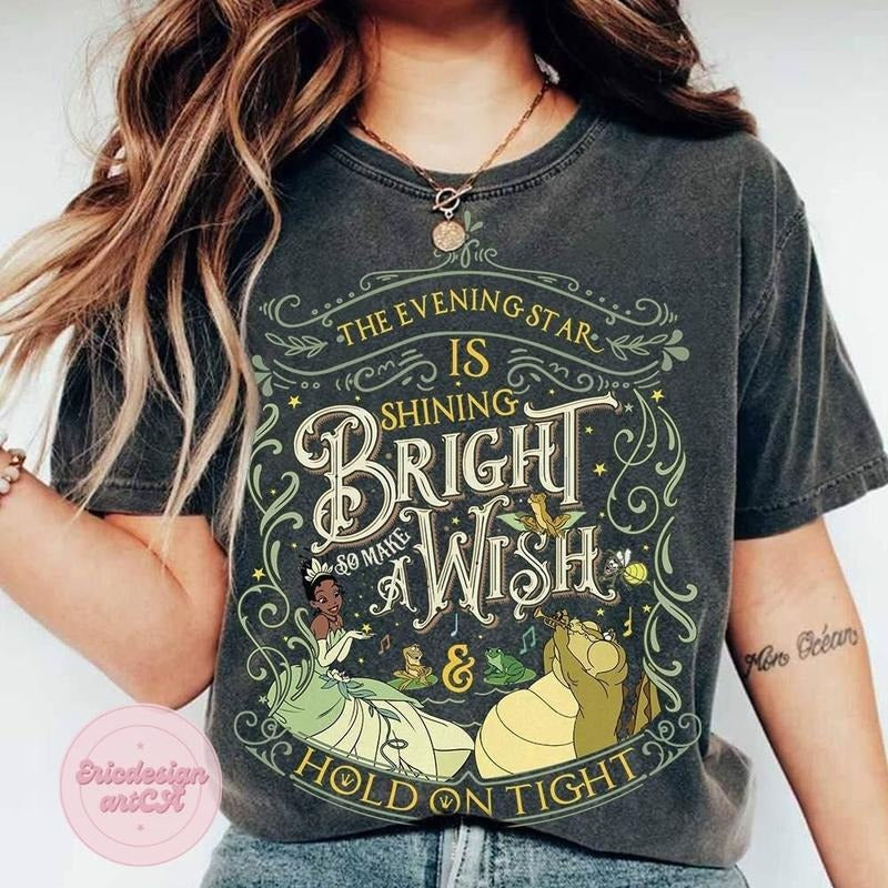 Vintage Princess and the Frog Shirt, Tiana's Palace shirt, WDW Princess Shirt, Princess Tiana Tee, Tianas Bayou Adventure...