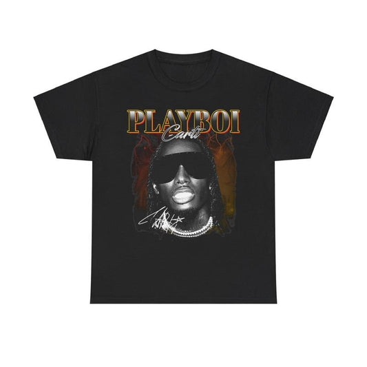 Vintage Rap Tee Hip Hop Style , Pl4yboi C4rti T-Shirt, Unisex Tee, Gift for Fan, S to 3 XL Hoodie, Sweatshirt