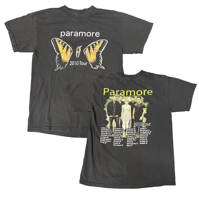 Vintage Retro Paramore Shirt 2010 Tour Shirt Pop Punk Hayley Tee For Fans Hoodie, Sweatshirt | WearSparks.com