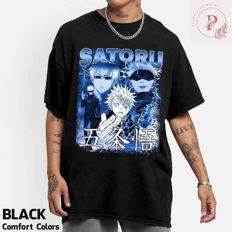 Vintage Satoru Gojo Shirt, Gojo Anime Shirt, Anime Manga Shirt, Anime Lovers Shirt Hoodie, Sweatshirt | WearSparks.com