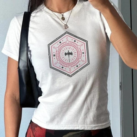 Vintage Sleep Token Even In Arcadia Art Washed Heavy Hammer Baby Tee, Croptop Made Of Bella Canvas Fabric, Full Color,...