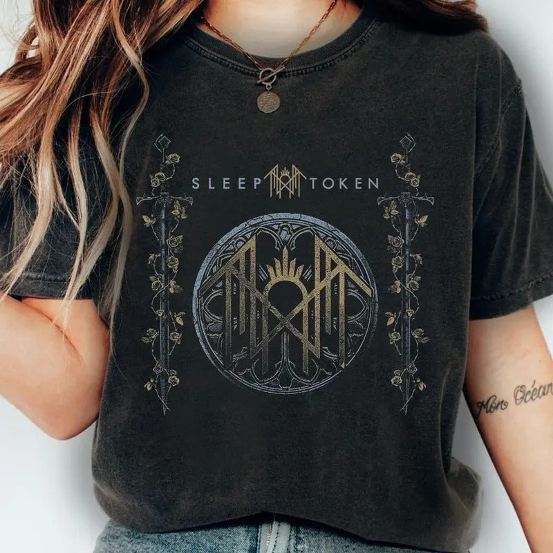 Vintage Sleep Token Logo Shirt Sleep Token Sword T-Shirt, Sleep Token Merch Gift, Gift shirt, Gift for Women and Men ...