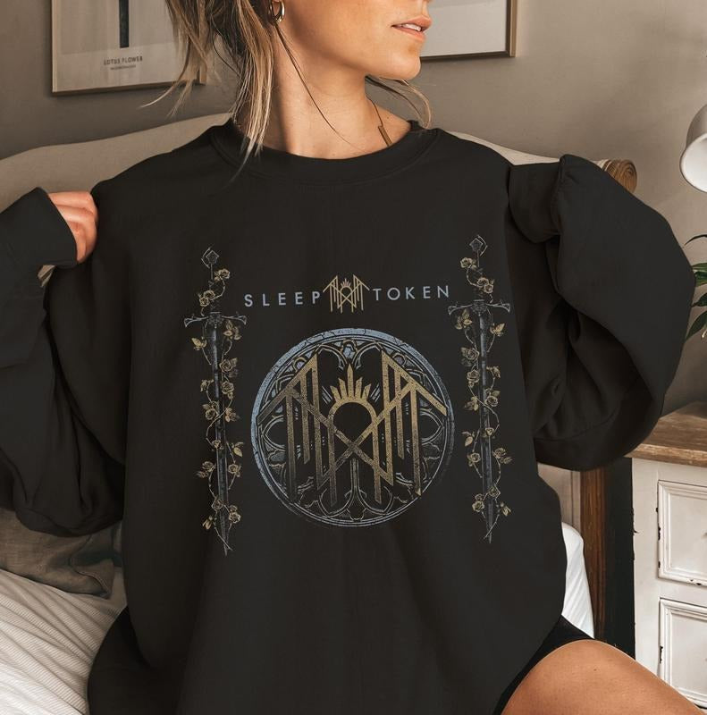 Vintage Sleep Token Logo Sweatshirt Sleep Token Sword Sweatshirt, Sleep Token Merch Gift, Gift shirt, Gift for Women and...