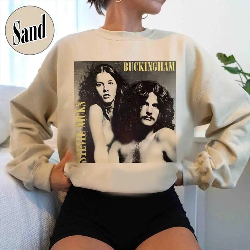 Vintage Stevie Nicks Buckingham Sweater, Stevie Nicks Scene Shirt, Retro Stevie Nicks Sweater, Old School Artist...