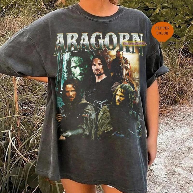 Vintage Style A.ragorn Shirt, Vintage 90s Grapic Tee, Gift For Fan Shirt Menswear Top Underwear Streetwear Tshirt Round...