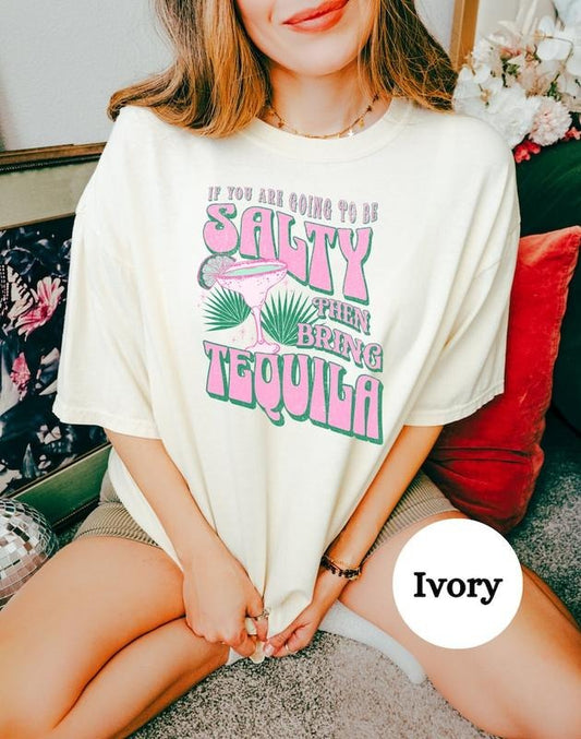 Vintage Tequila Shirt Funny Shirt for Beach Trip Tshirt Retro Tequila Beachy d Tee Coconut Girl Shirt for Beach Vacation...