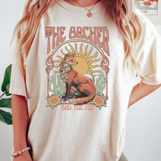 Vintage The Archer And The Fox Shirt. Once Upon A Broken Heart Shirt. Little Fox Shirt. Bookish tshirt. Fantasy Books...