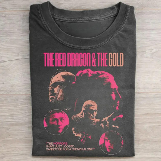 Vintage The Red Dragon and The Gold Graphic Tee - House of The Dragon Movie Shirt - Ser Criston Cole Shirt - Aemond...