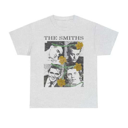 Vintage The Smiths T-Shirt, The Smiths Flower Design, Morrissey Music Shirt, Retro Unisex Tee, Classic Band Merch, Unisex...