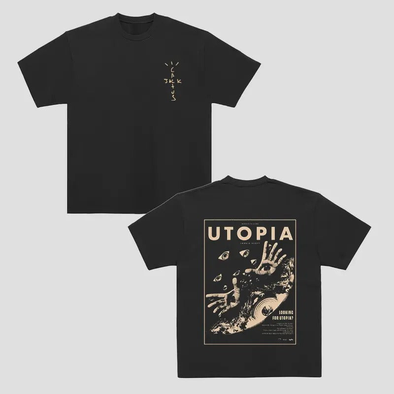Vintage Utopia Tee Travis Cactus Hiphop Mens Tee Hoodie, Sweatshirt | WearSparks.com