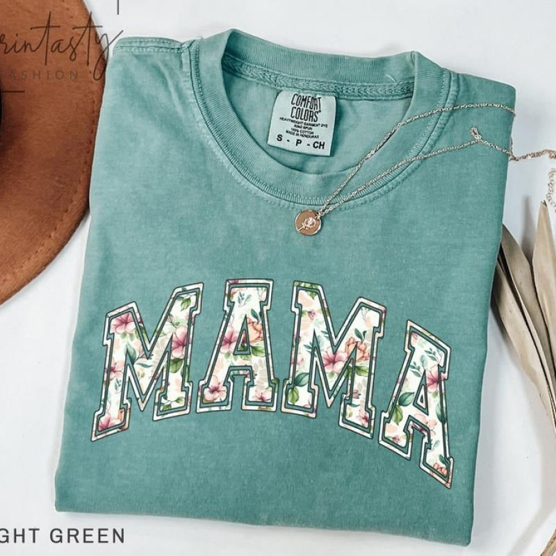 Vintage floral Mama t-shirt, Mama T-Shirt, Strong Woman Shirt, gift for mothers day, Mama tee, Graphic Tee, Women's...