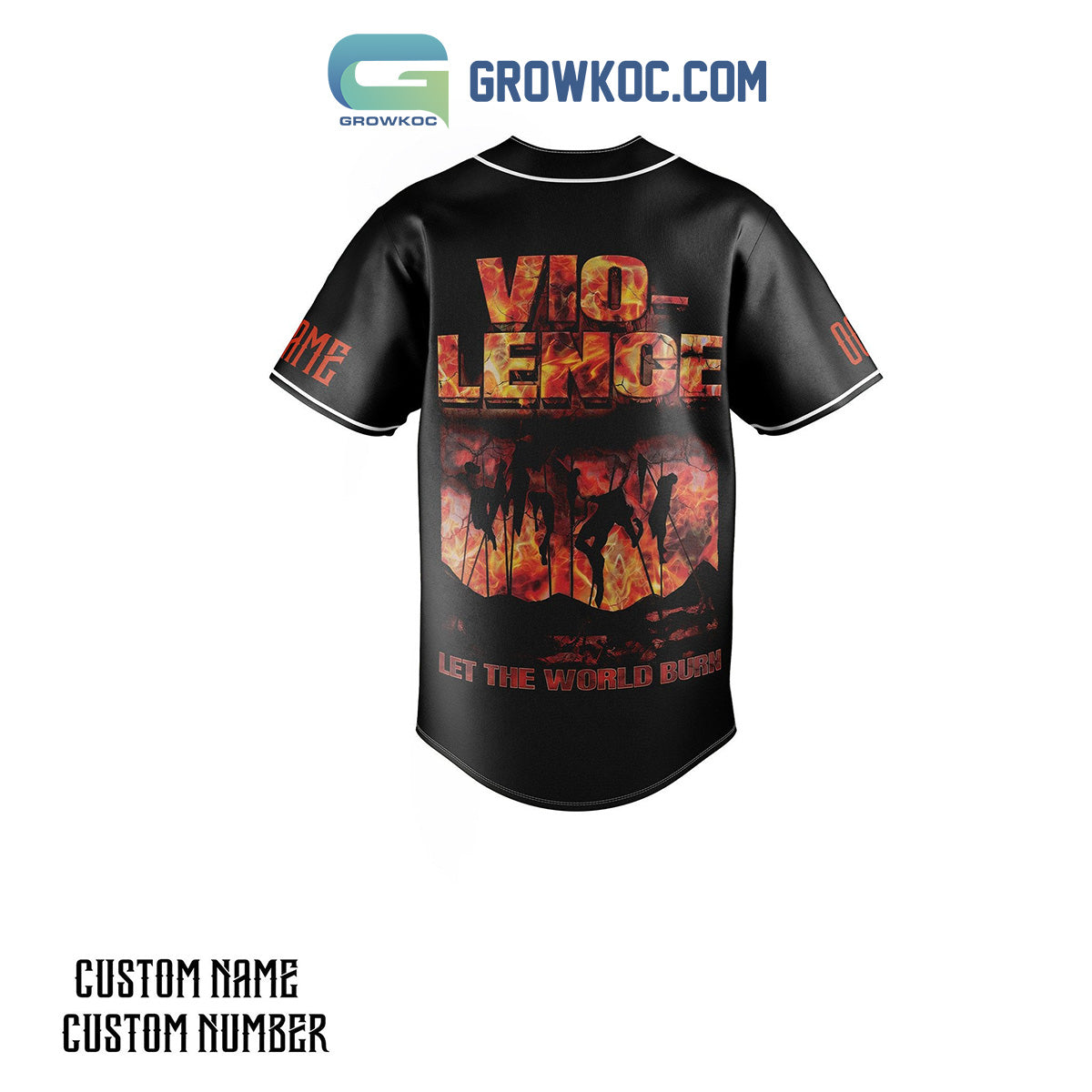 Vio-lence Let The World Burn Personalized Baseball Jersey