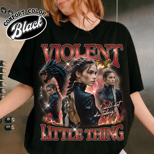 Violent Little Thing Shirt, Fourth Wing Fan, Violet Bootleg Shirt, Violet Sorrengail Shirt, Fourth Wing Shirt, Basgiath...