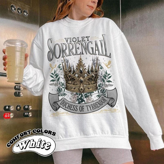 Violet Sorengail Sweatshirt | Fourth Wing Series | Dragon Rider | Bookish Sweat Gift For Book | Tairn&Andarna | Onyx...