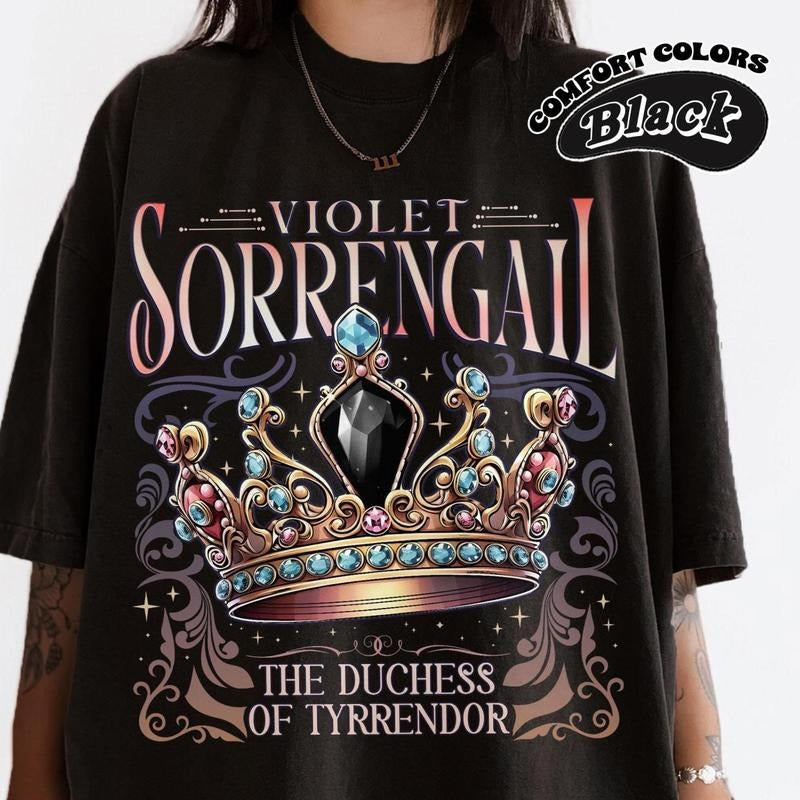 Violet Sorengail T-Shirt | Fourth Wing Series | Dragon Rider | Bookish Sweat Gift For Book | Tairn&Andarna | Onyx Storm...