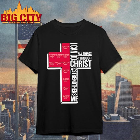 Virginia Tech Womens Basketball I Can All Things Do Through Christ Who Strengthens Me Shirt