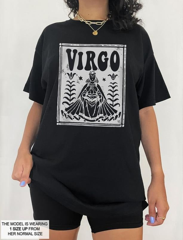 Virgo Shirt Zodiac tee Virgo Birthday Gift Astrology Clothing Trendy Vintage tshirt Indie Cothes Aesthetic Alt Clothing...