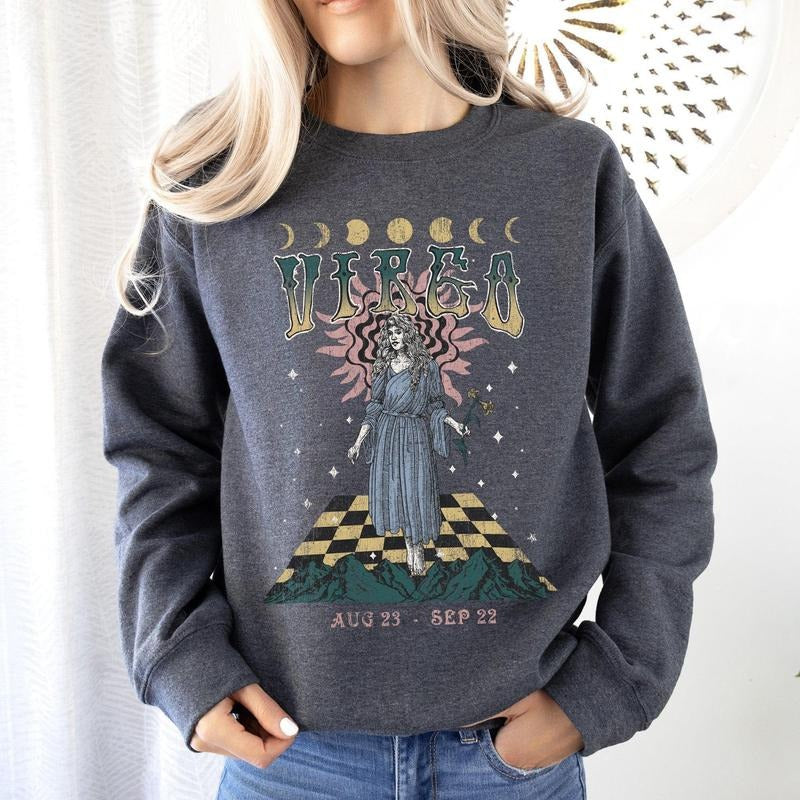 Virgo Zodiac, Astrology, Horoscope Sweatshirt T-Shirts, Hoodie | WearSparks.com