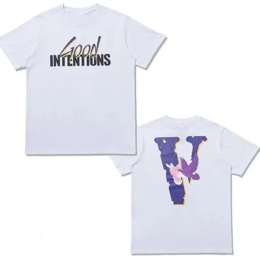 Vlone Nav X Doves Good Intentions Tee, V-Lone T-Shirt, Big V Letter V.Lone Shirt Size S-4XL Hoodie, Sweatshirt