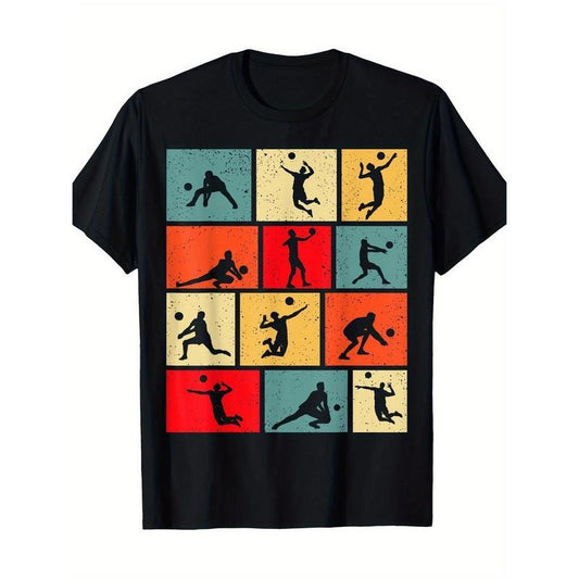 Volleyball men's T-shirt  100% cotton T-shirt Made in USA Hoodie, Sweatshirt | WearSparks.com
