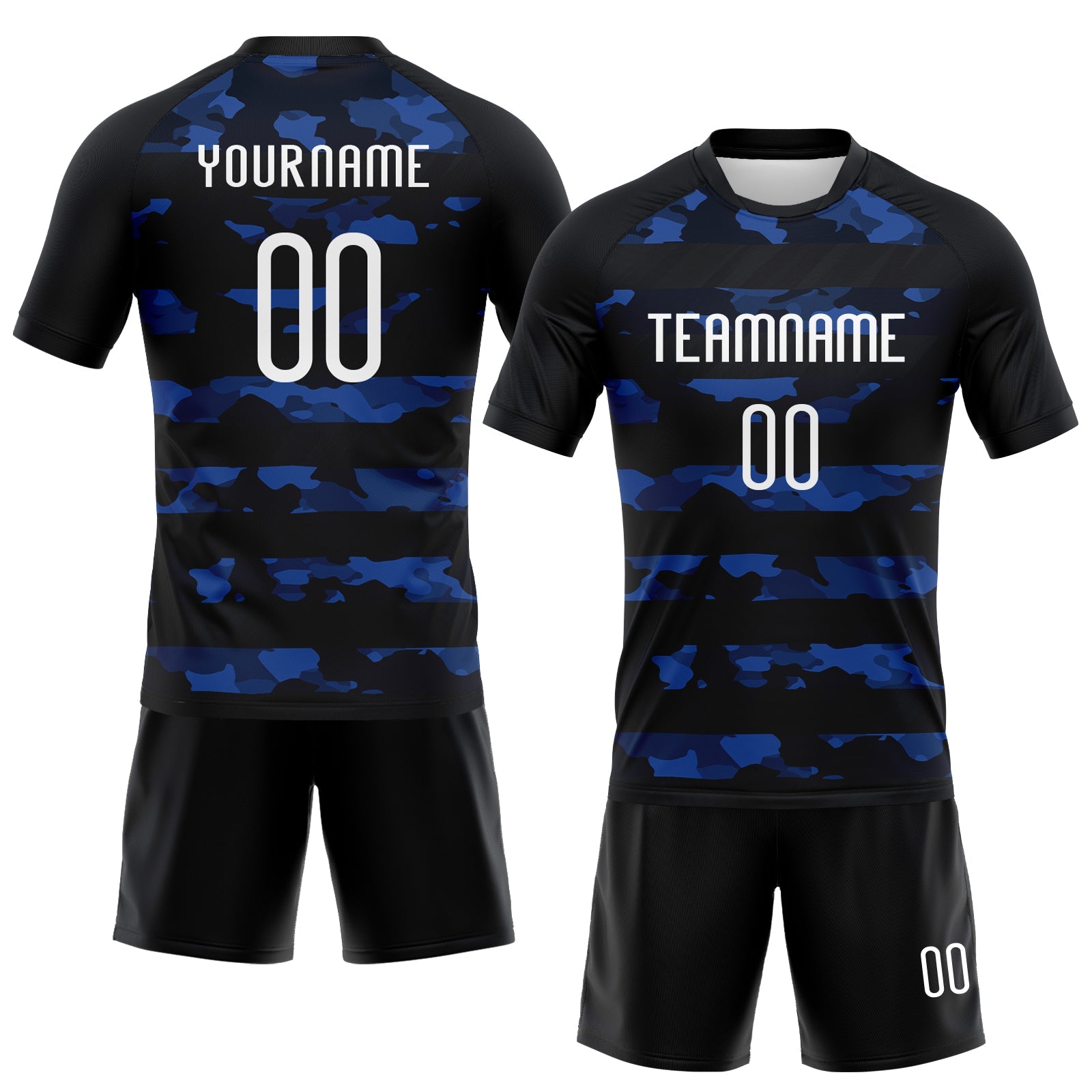 Custom Black White Camo Shape Sublimation Volleyball Uniform Jersey T-Shirts, Hoodie, Sweatshirt | WearSparks.com (Image 2)