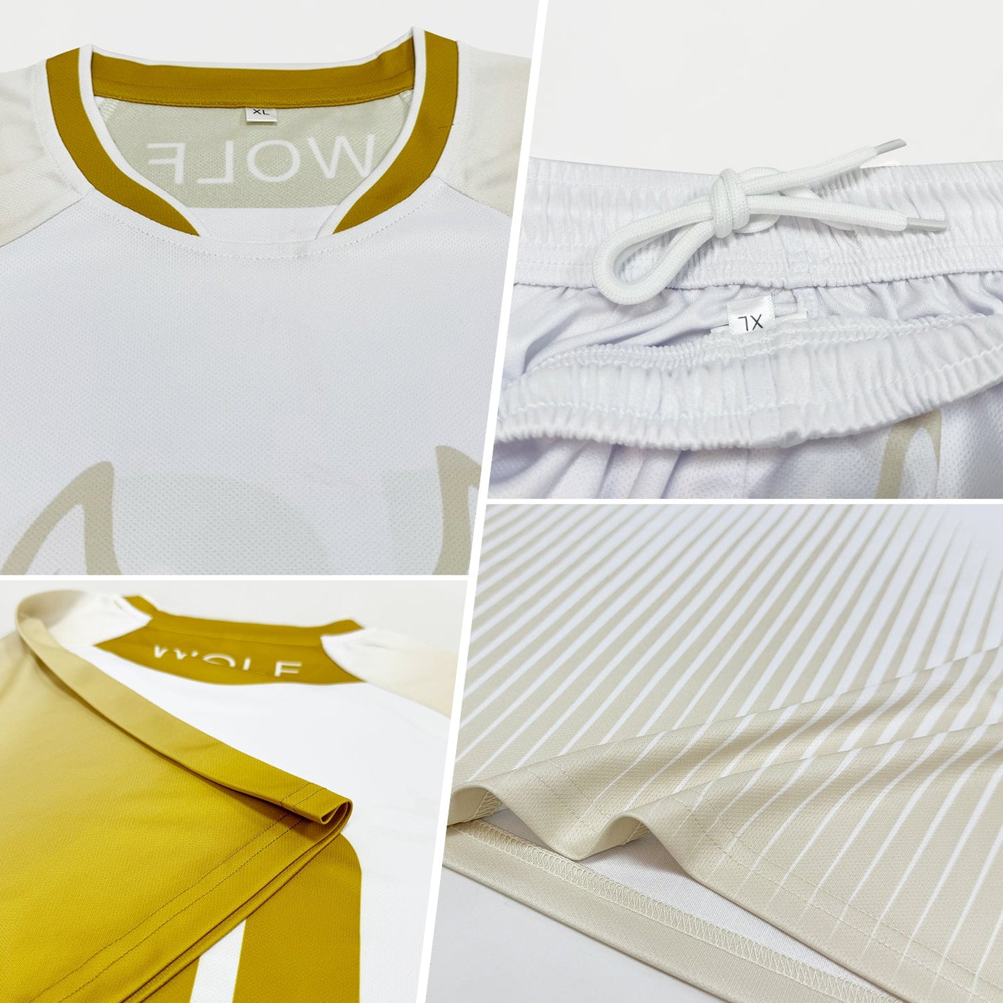 Custom Black Gold-White Zigzag Sublimation Volleyball Uniform Jersey T-Shirts, Hoodie, Sweatshirt | WearSparks.com (Image 3)