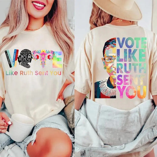 Vote Reproductive Rights Banned Books Election Shirt, Sarcastic Graphic Tee, Unisex Classic Cotton Tee Graphic Print in...