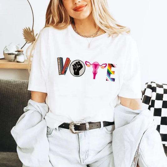 Vote Shirt, Banned Books Shirt, Reproductive Rights Tee, BLM Shirts, Political Activism Shirt, Pro Roe V Wade, Election...