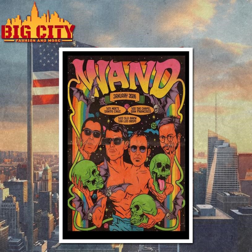 WAND January 2026 California Tour Poster Shirt