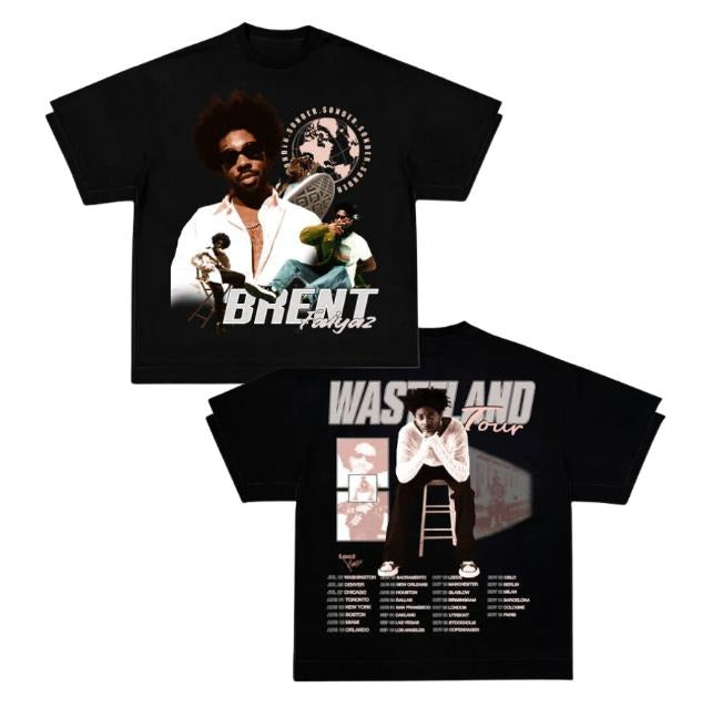 WASTELAND TOUR TEE, Double Sided Prints Vintage T-Shirt, Graphic Tee Shirt, Unisex T-Shirt, Gift For Him, Crewneck Short...