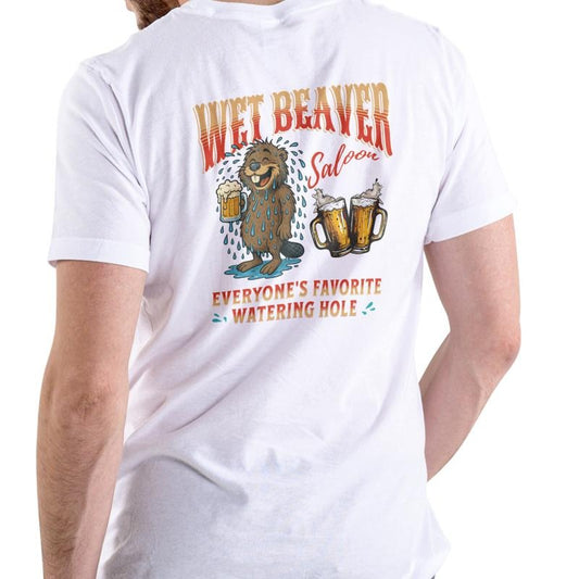 WET BEAVER SALOON T Shirt, Everyone's favorite watering hole, funny, Unisex, Cotton Menswear Top Love Soft Hoodie, Sweatshirt