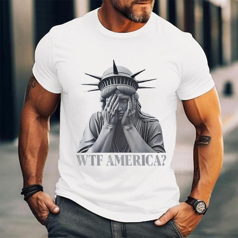 WTF America Anti-Trump Political and Democracy T-Shirt | Unisex Cotton Tee, Short Sleeve, Size S-3XL Hoodie, Sweatshirt