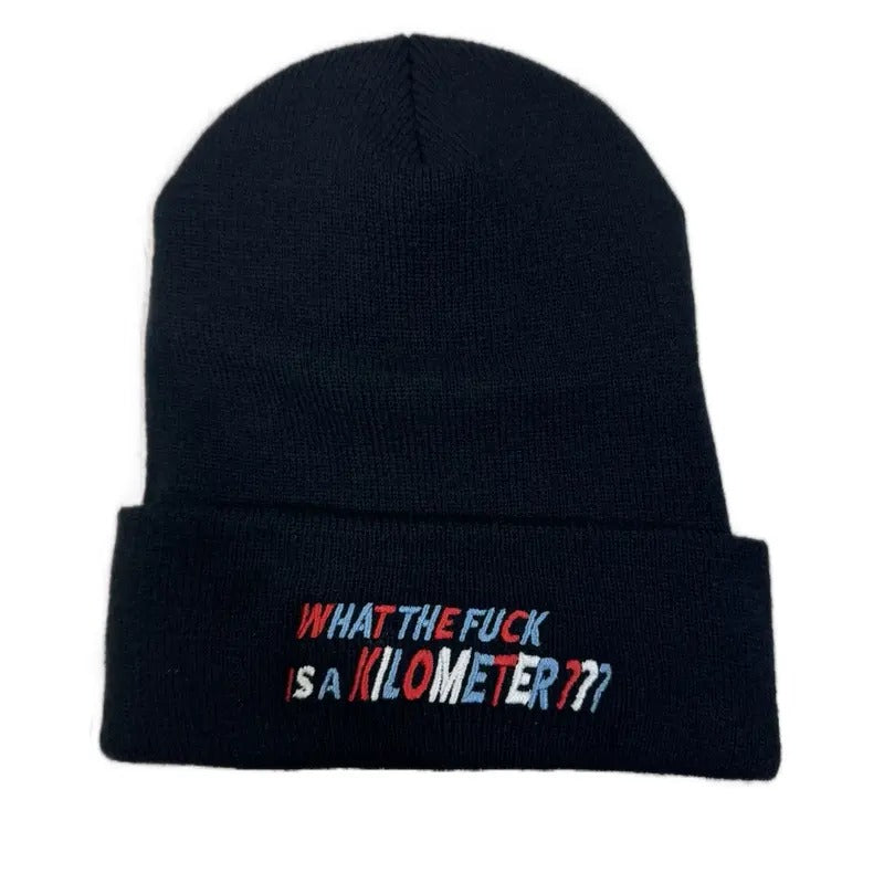 WTF IS A KILOMETER! Embroidered Beanie! Comfy and Warm T-Shirts, Hoodie, Sweatshirt | WearSparks.com