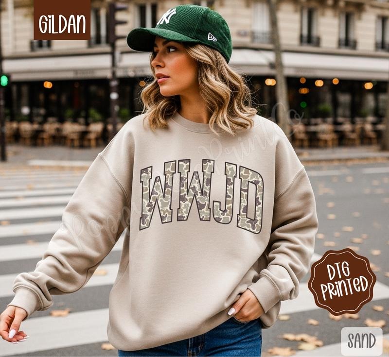 WWJD Sweatshirt, Trendy Women's Religious Crewneck T-Shirts, Hoodie | WearSparks.com