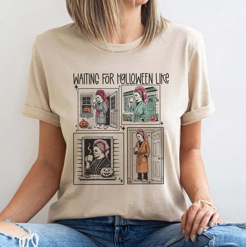 Waiting for Halloween like T-shirt, Horror Movie Characters shirt Top Womenswear Hoodie, Sweatshirt | WearSparks.com