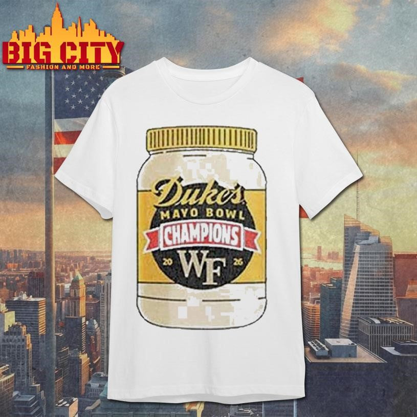 Wake Forest Demon Deacons 2026 Football Duke’s Mayo Bowl Champions Shirt