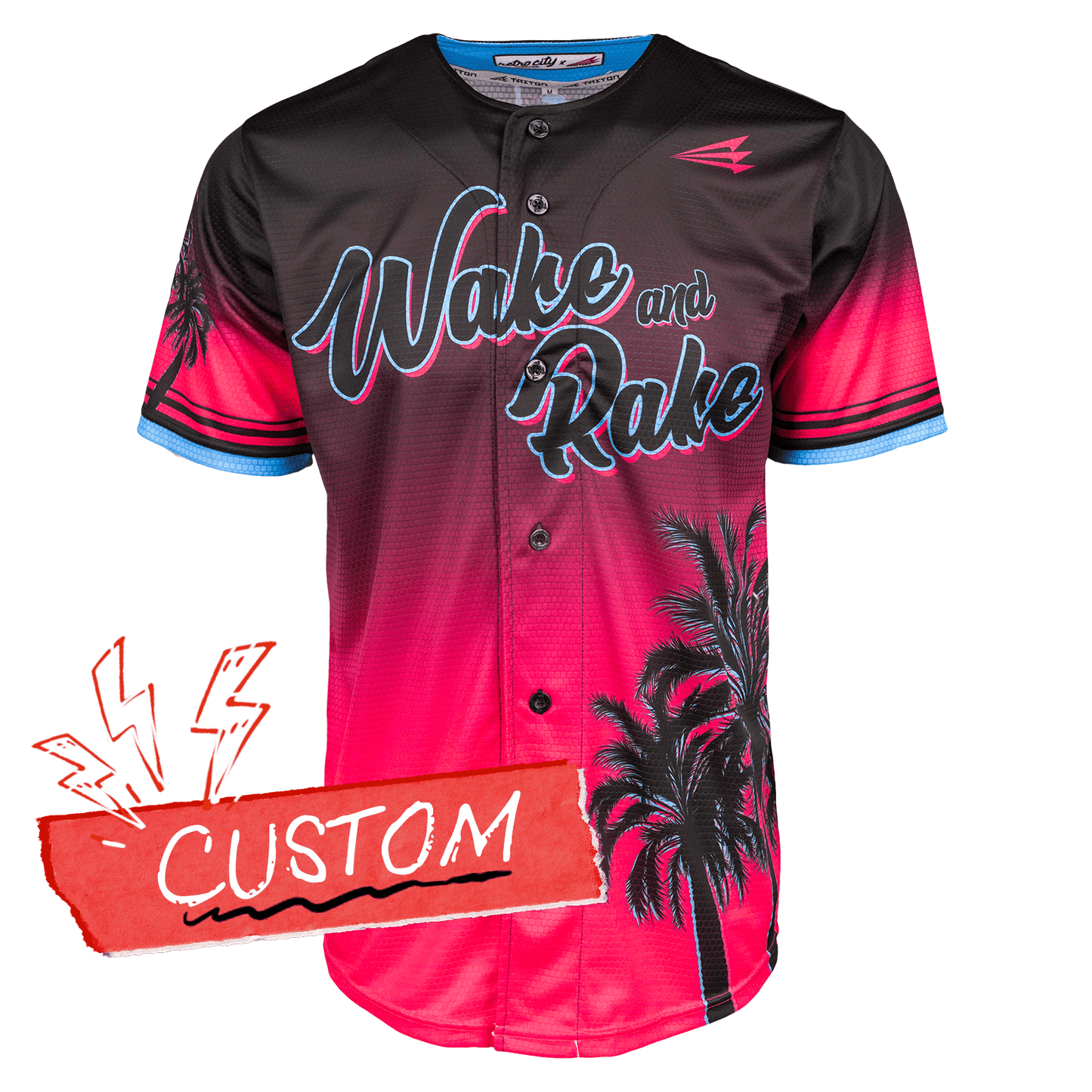 Wake and Rake Lifestyle Baseball Jersey *CUSTOM*