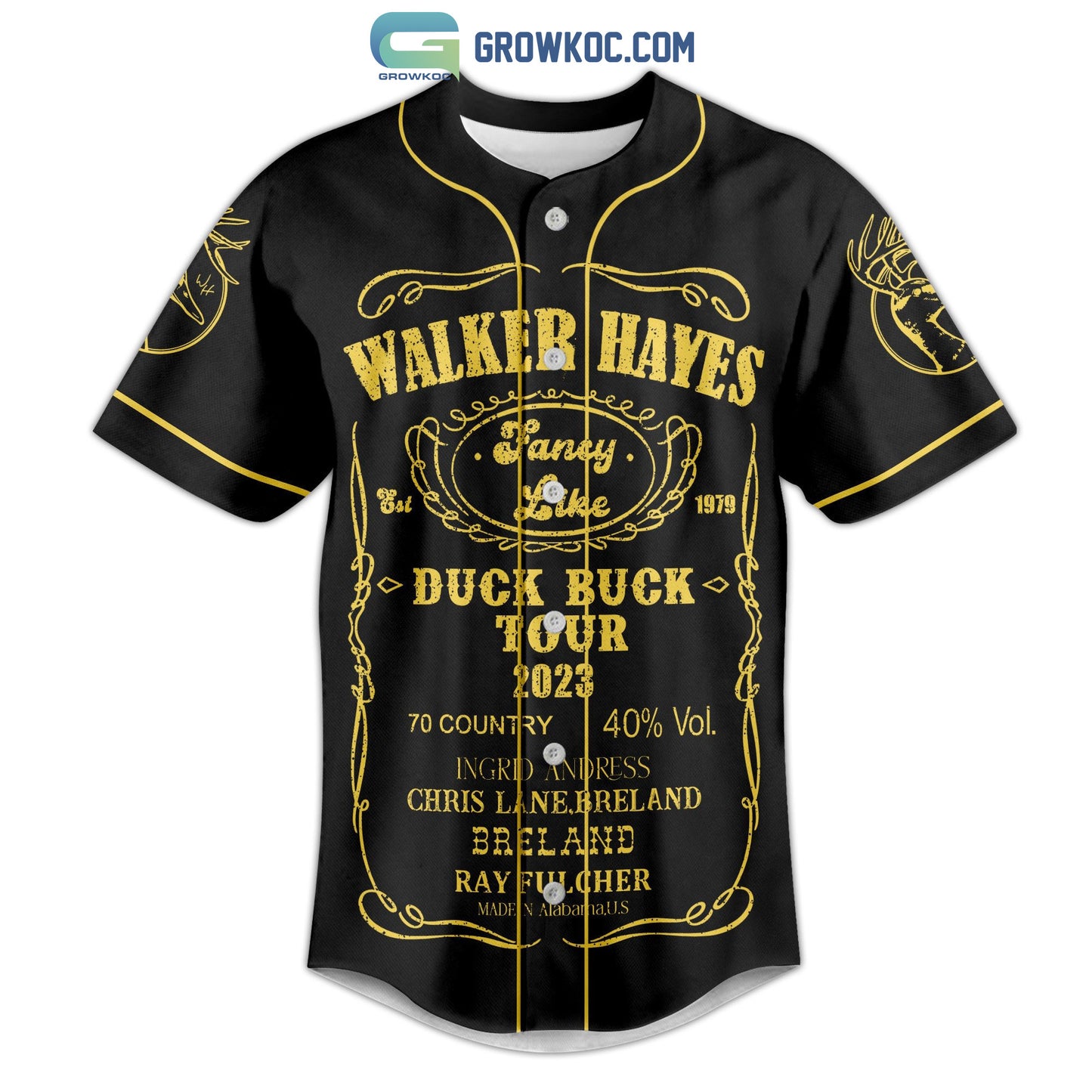 Walker Hayes Duck Buck Tour 2023 Baseball Jersey