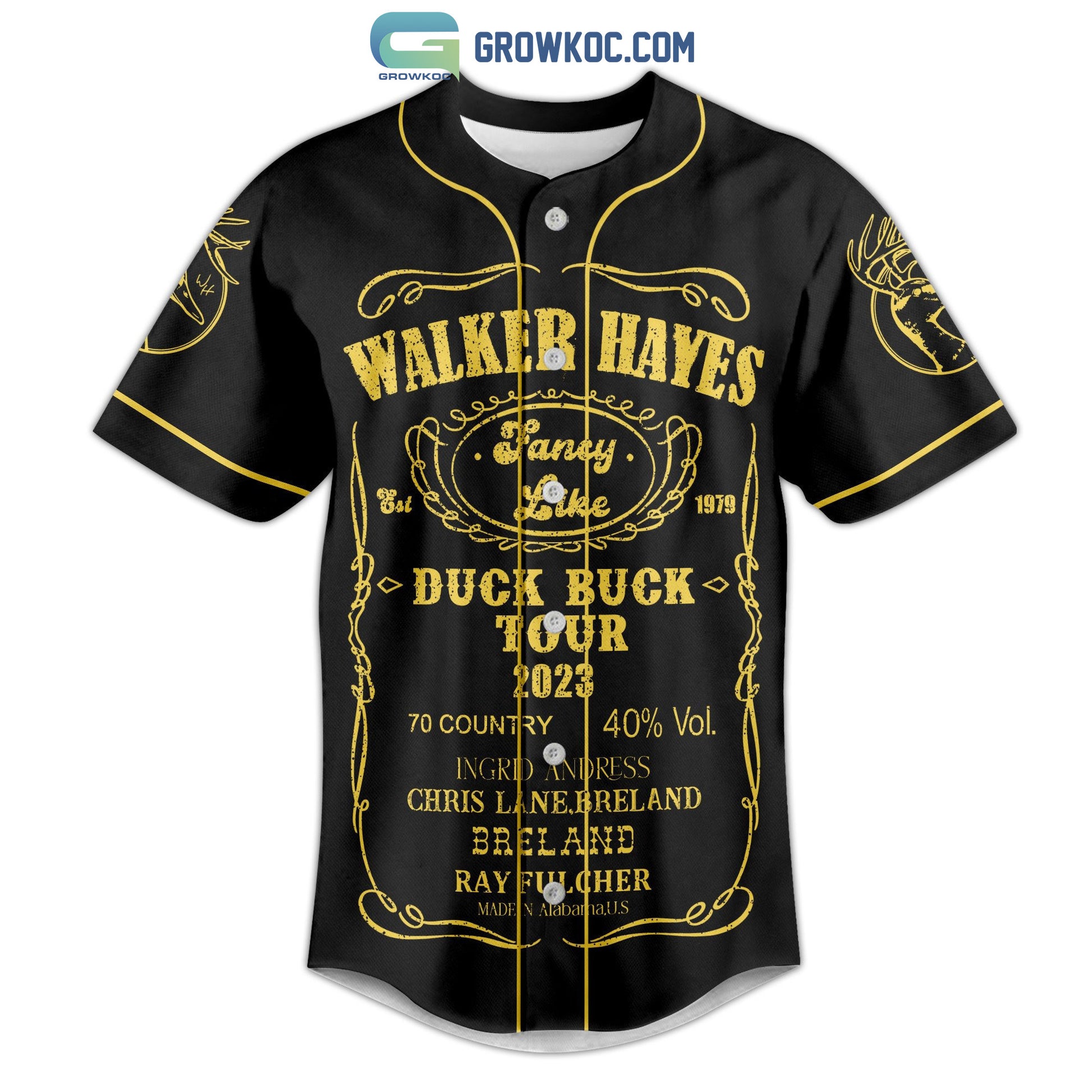 Walker Hayes Duck Buck Tour 2023 Baseball Jersey