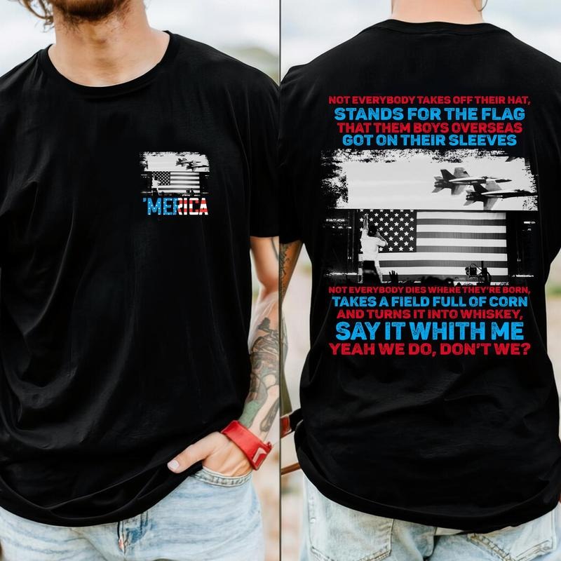 Wallen 4th of July Shirt 2 sides, Country Music, Casual Trendy Streetwear for Summer Hoodie, Sweatshirt | WearSparks.com