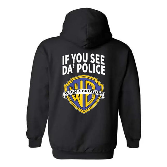 "Warn A Brother" sweatshirt - Playful Pop Culture Twist on Iconic Logo Menswear Sweaters, sweatshirt hot trend Classic...