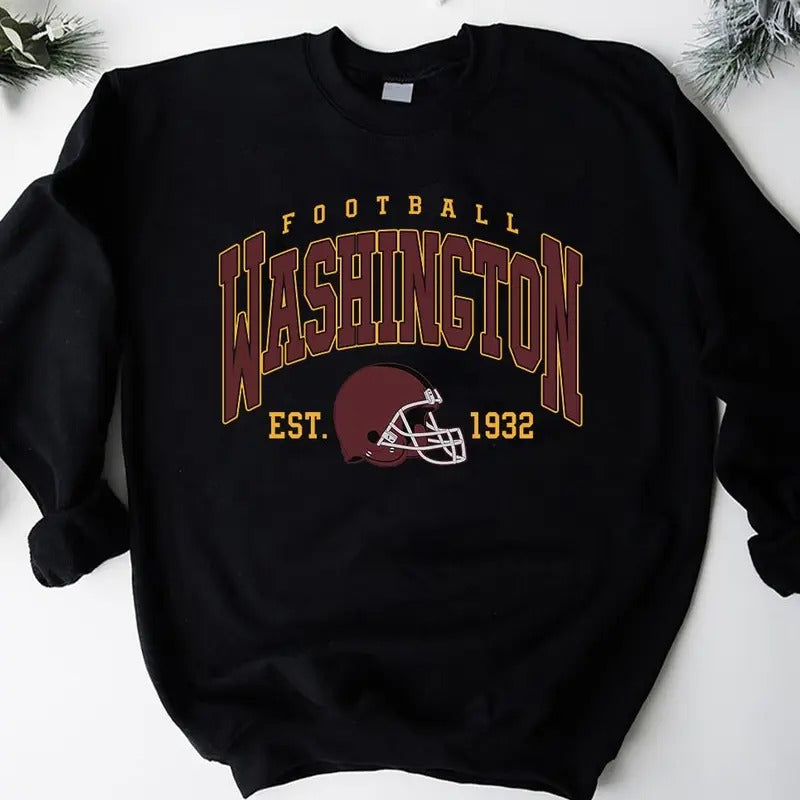 Washington Football Sweatshirt,Washington Crewneck Commander Sweater,Washington Fan Gift,Washington Shirt Hoodie