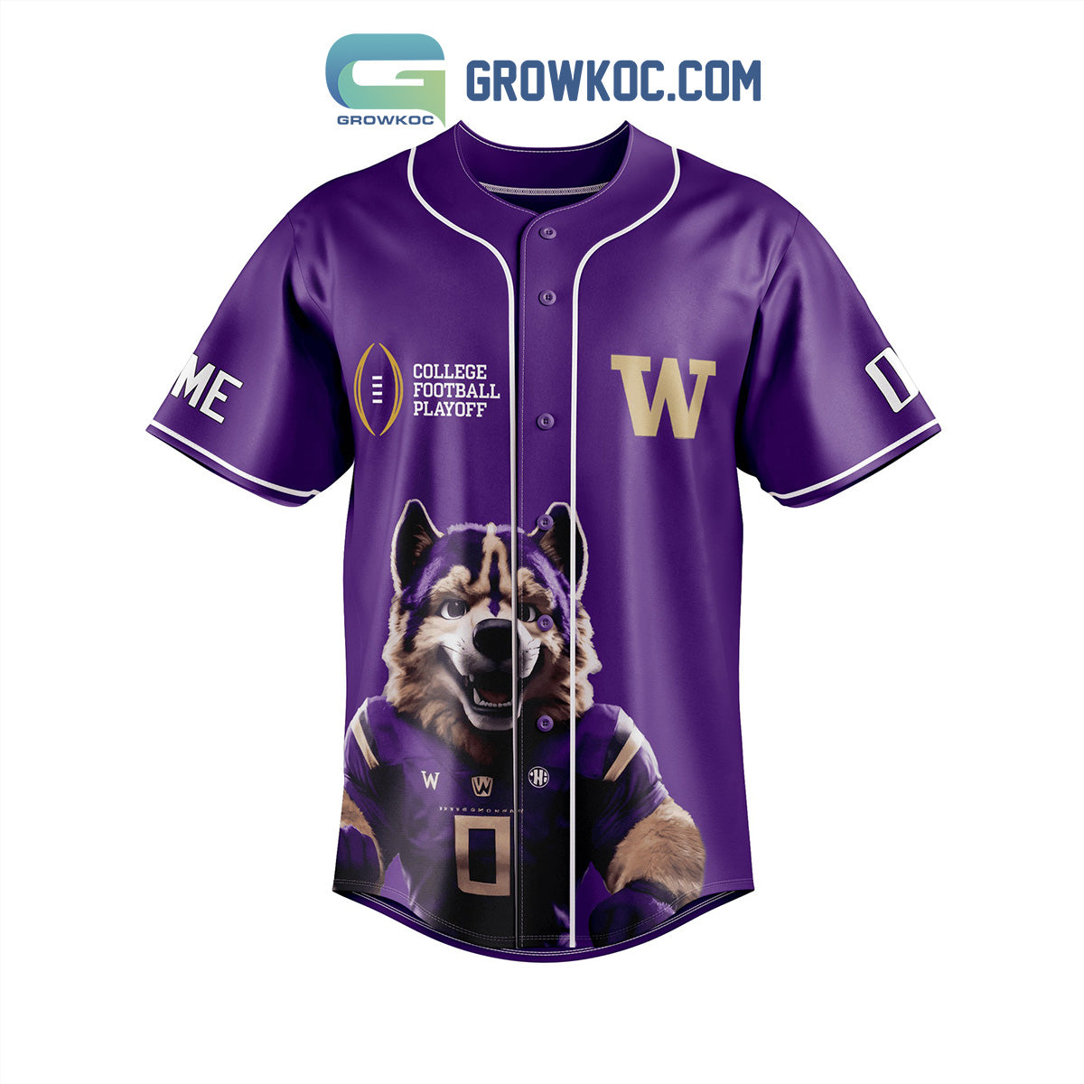 Washington Huskies Allstate Sugar Bowl Personalized Baseball Jersey