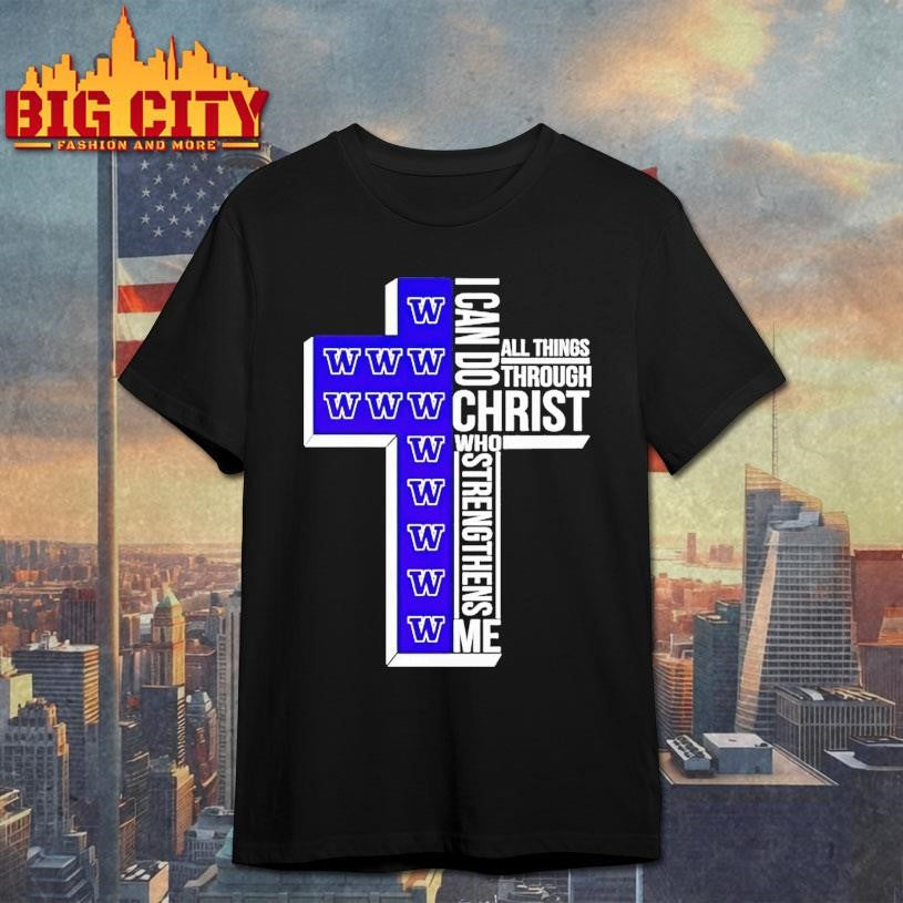 Washington Huskies I Can Do All Things Through Christ Shirt