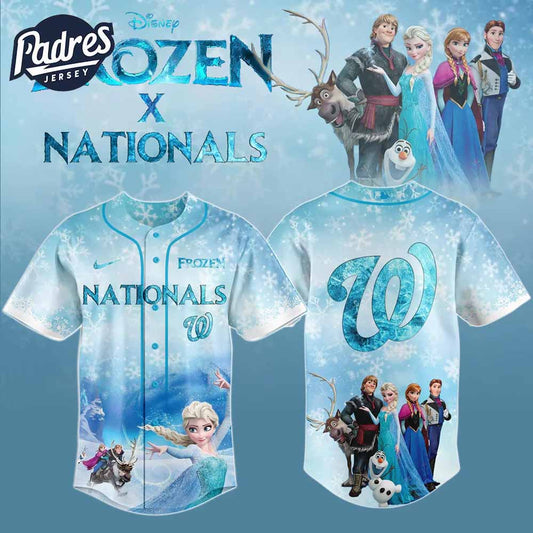 Washington Nationals x Frozen Baseball Jersey 2025 - Padres Jersey Oasis: Elevate Your Baseball Style Game T-Shirts,...